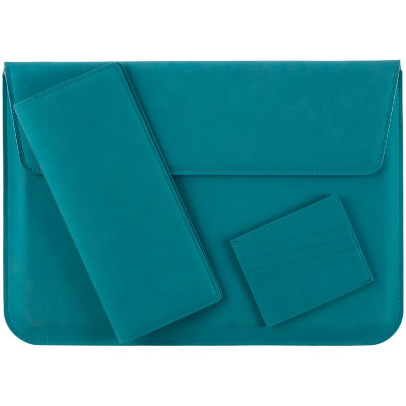 Чехол для ноутбука Nubuk, бирюзовый арт.18080.49