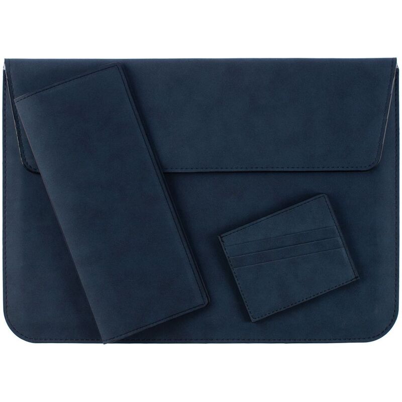 Чехол для карточек Nubuk, синий арт.18081.40