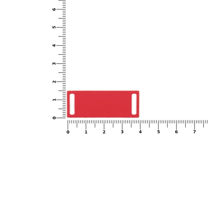 Шильдик металлический Kova, красный арт.16509.50