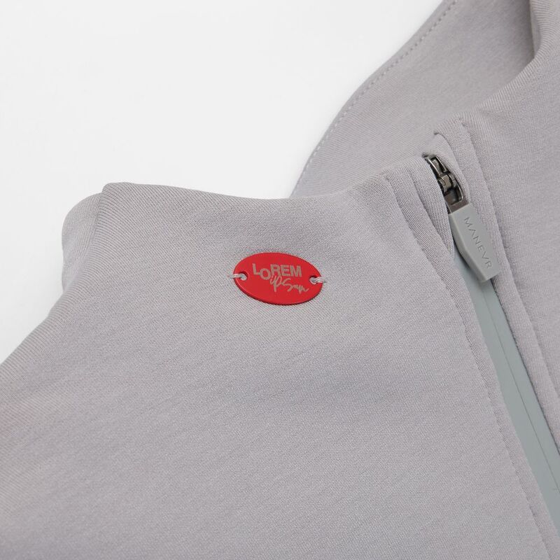 Шильдик металлический Alfa Oval, красный арт.13843.50