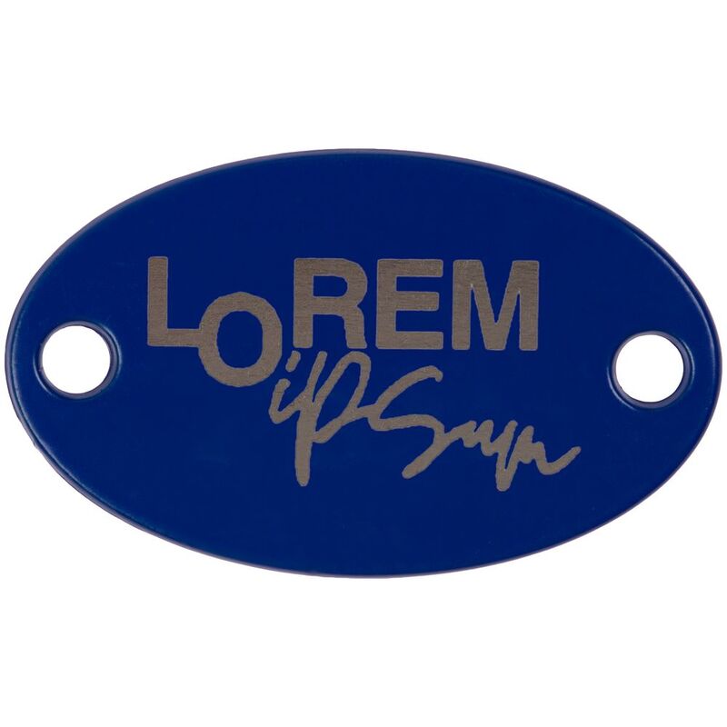 Шильдик металлический Alfa Oval, синий арт.13843.44