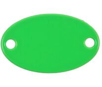 Шильдик металлический Alfa Oval, зеленый неон арт.13843.94