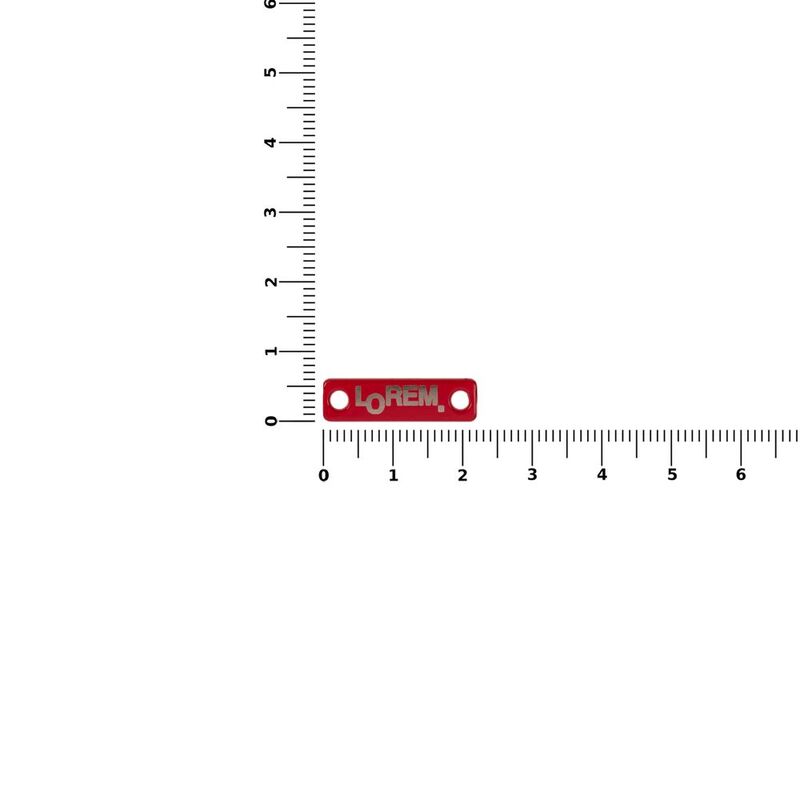 Шильдик металлический Alfa Liten, красный арт.13844.50