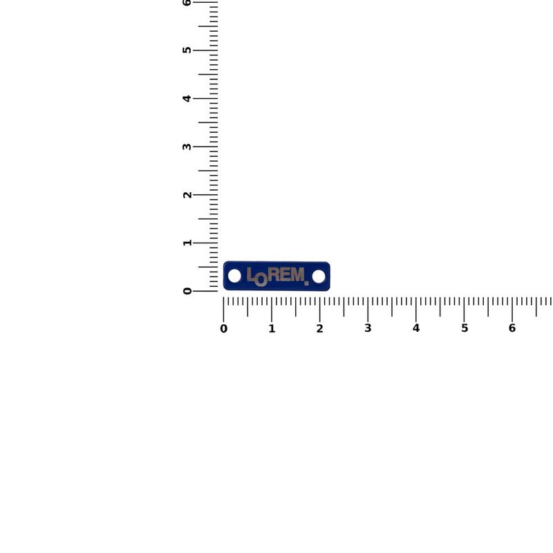 Шильдик металлический Alfa Liten, синий арт.13844.44