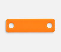 Шильдик металлический Alfa Liten, оранжевый неон арт.13844.22