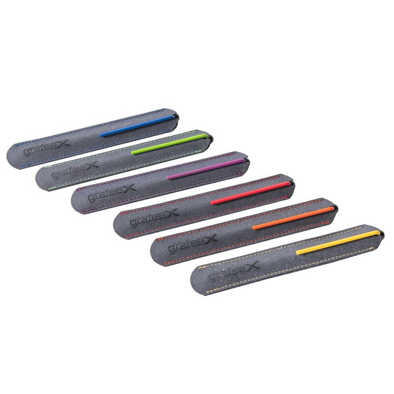 Карандаш GrafeeX в чехле, черный с красным арт.15535.50