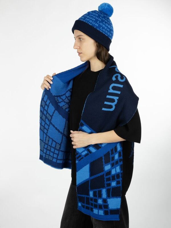 Шарф Joyful на заказ, XL, полушерсть арт.18873.02