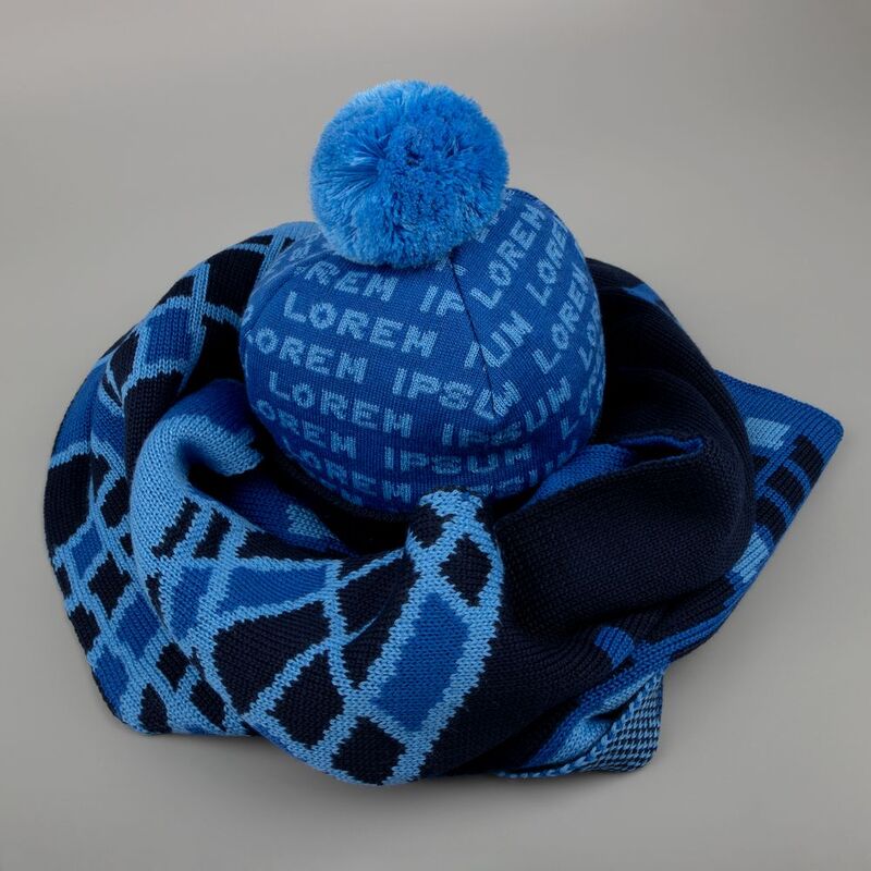 Шарф Joyful на заказ, XL, полушерсть арт.18873.02