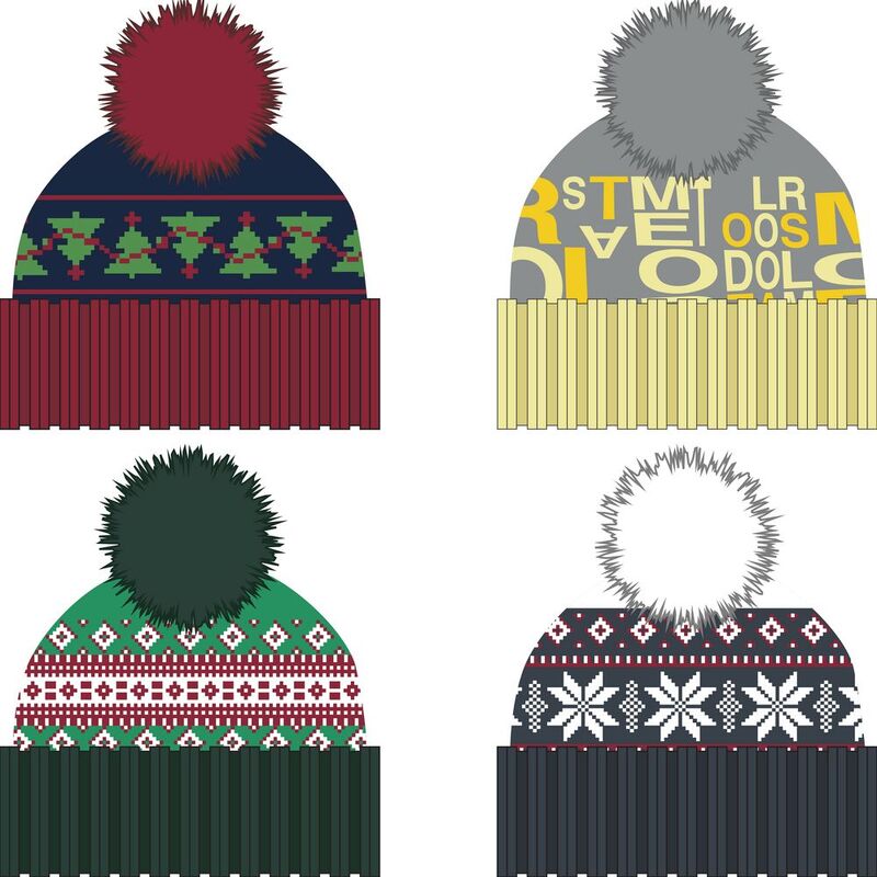 Шапка Joyful на заказ, акрил арт.19014.01