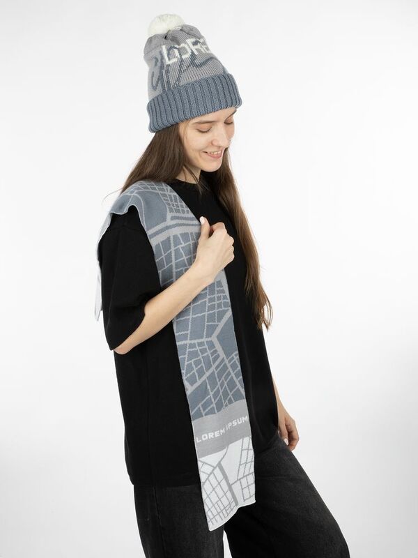 Шапка Joyful на заказ, полушерсть арт.19014.02