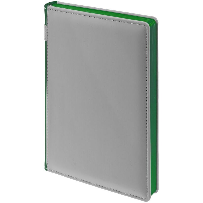 Ежедневник Spain Shall на заказ, недатированный, серый с зеленым арт.16403.19