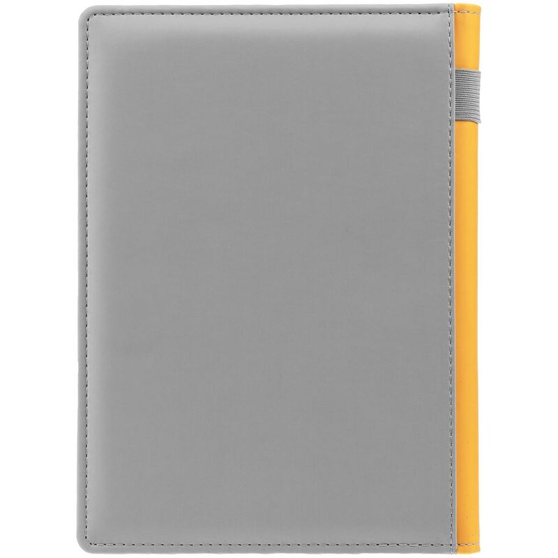 Ежедневник Spain Shall на заказ, недатированный, серый с желтым арт.16403.18