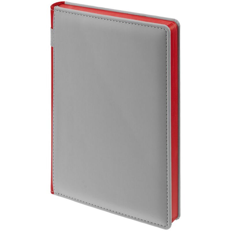 Ежедневник Spain Shall на заказ, недатированный, серый с красным арт.16403.15