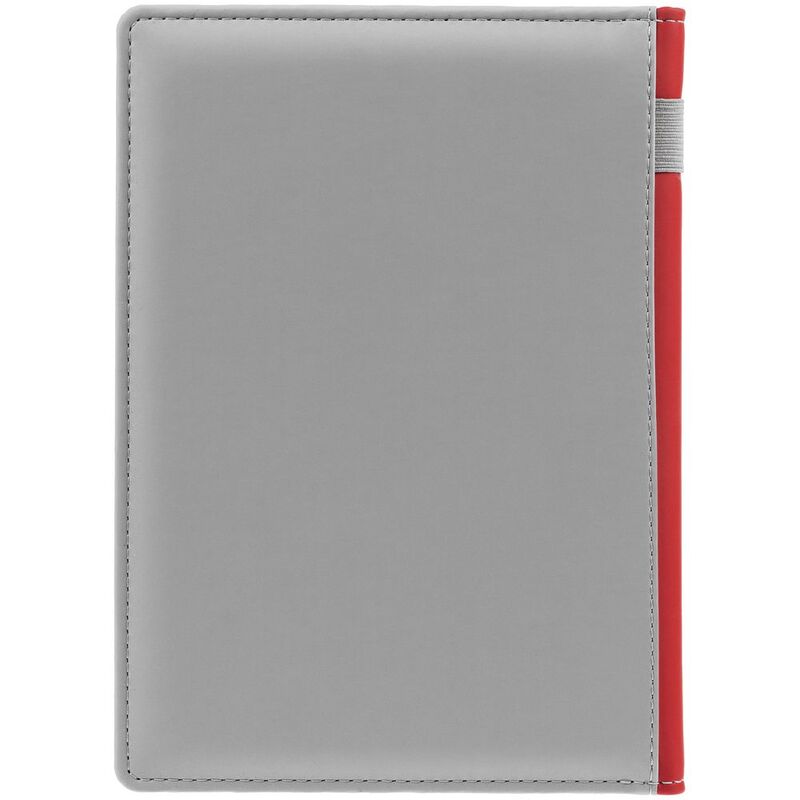 Ежедневник Spain Shall на заказ, недатированный, серый с красным арт.16403.15