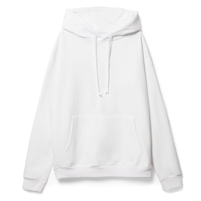 Худи унисекс Tuloksa 280, белое арт.19016.60