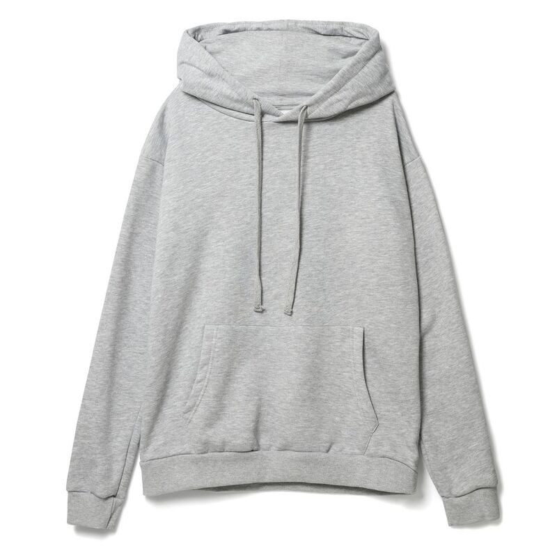 Худи унисекс Tuloksa 280, серый меланж арт.19016.11