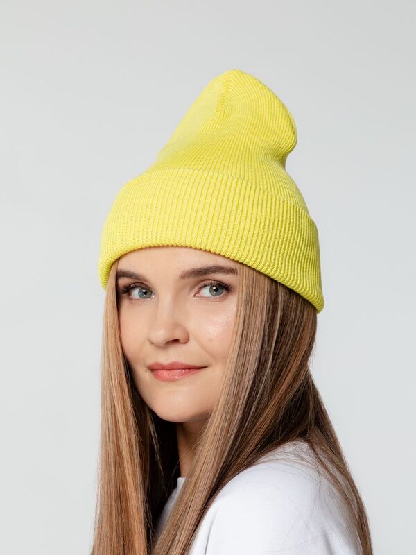 Шапка Urbanite, желтая (лимонная) арт.16629.88