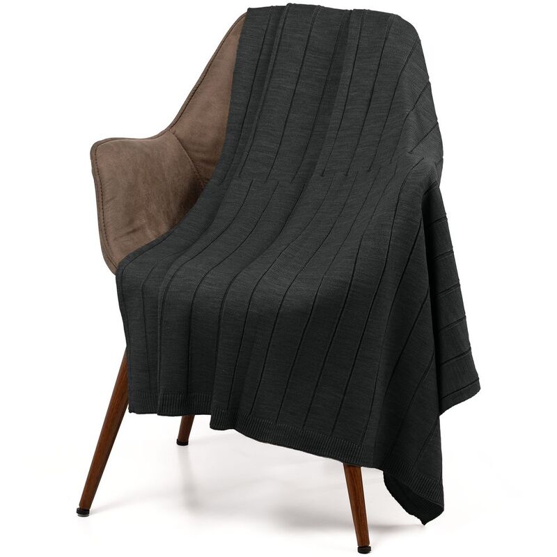 Плед Bambolay, темно-серый меланж арт.16748.11