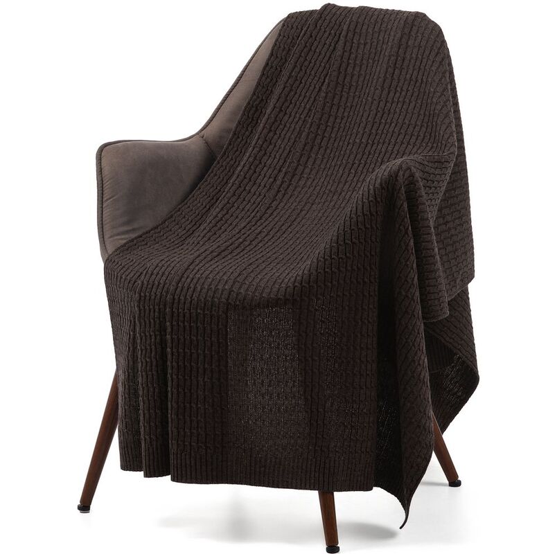 Плед Slumberland, коричневый меланж арт.16746.59