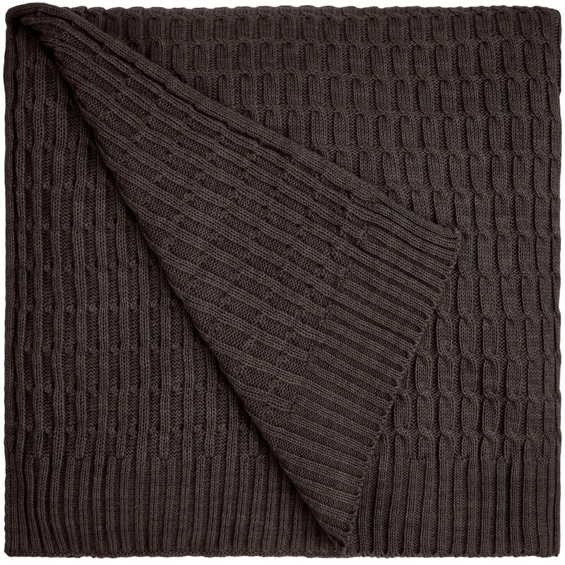 Плед Slumberland, коричневый меланж арт.16746.59