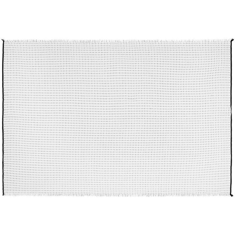 Плед Fringy, белый с черным арт.16742.63