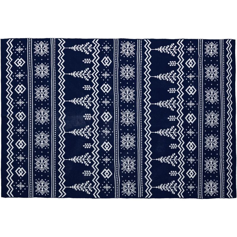 Плед Elnik, синий с молочно-белым арт.16740.64