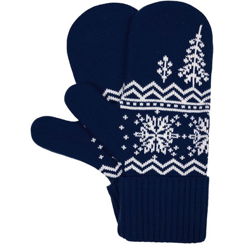 Варежки Elnik, синие с молочно-белым арт.16737.64