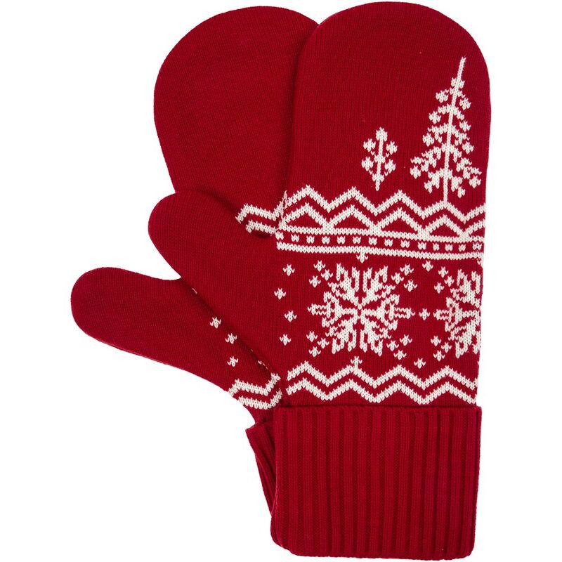 Варежки Elnik, красные с молочно-белым арт.16737.65