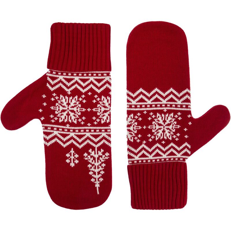 Варежки Elnik, красные с молочно-белым арт.16737.65