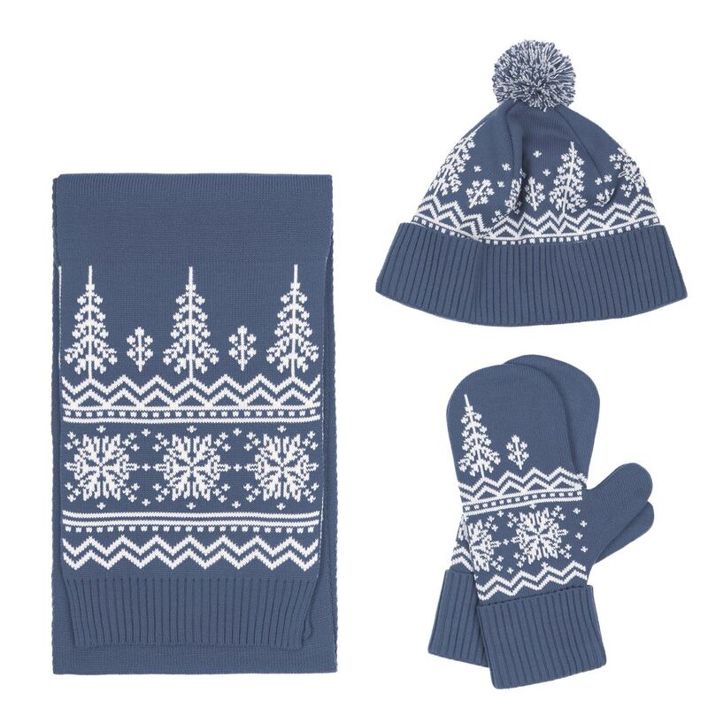 Варежки Elnik, серые с молочно-белым арт.16737.63