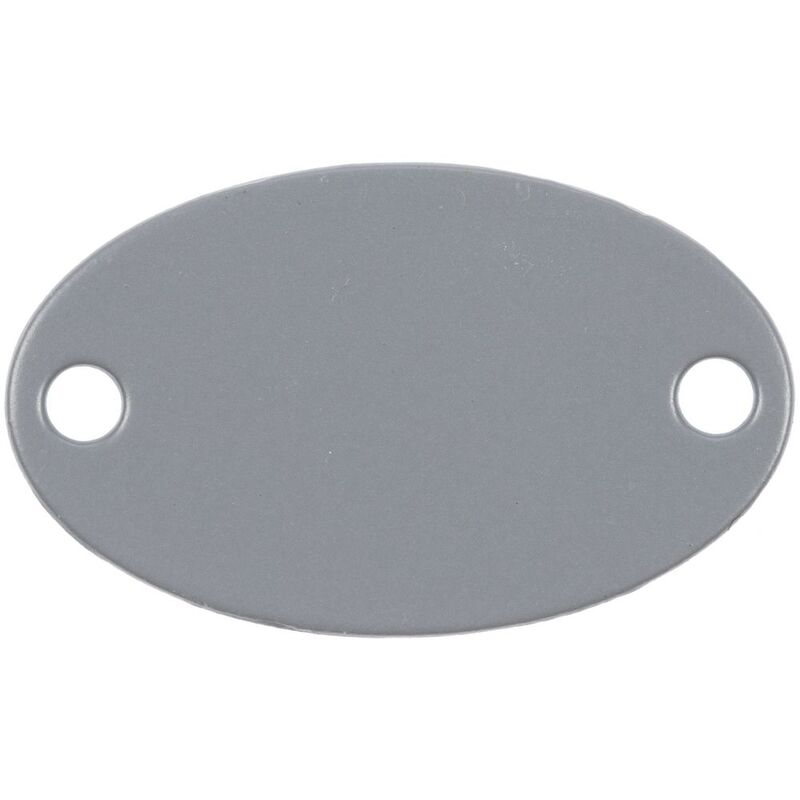 Шильдик металлический Alfa Oval, серый арт.13843.11