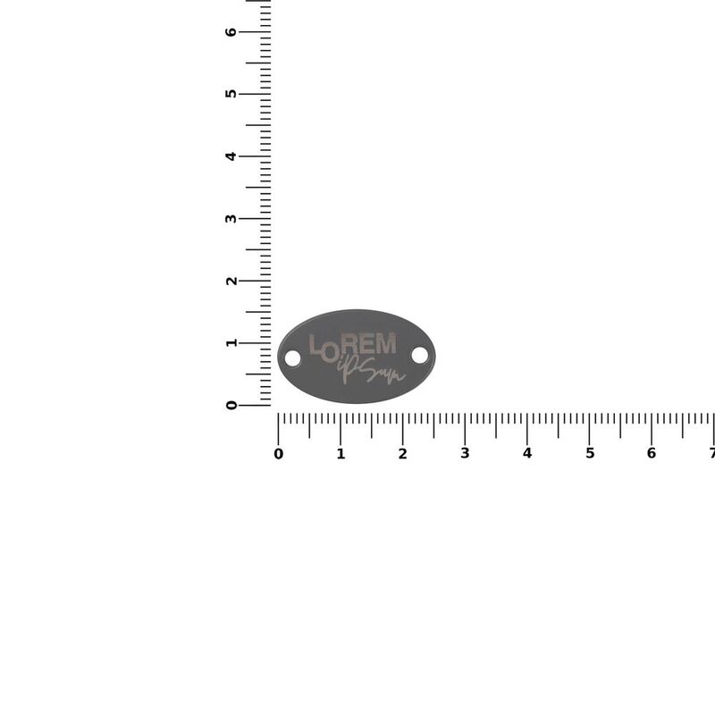 Шильдик металлический Alfa Oval, серый арт.13843.11