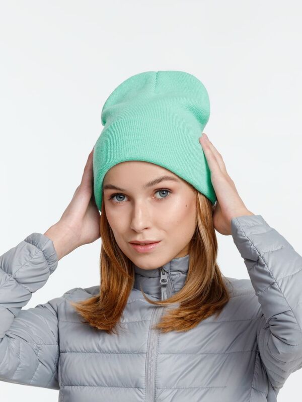 Шапка Urban Flow, зеленая (мятная) арт.16661.95