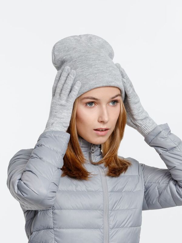 Шапка Urban Flow, светло-серый меланж арт.16661.31