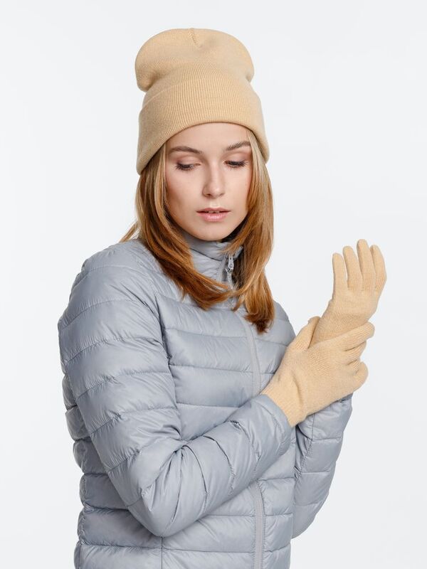 Шапка Urban Flow, бежевая арт.16661.12