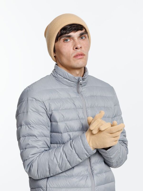 Шапка Urban Flow, бежевая арт.16661.12