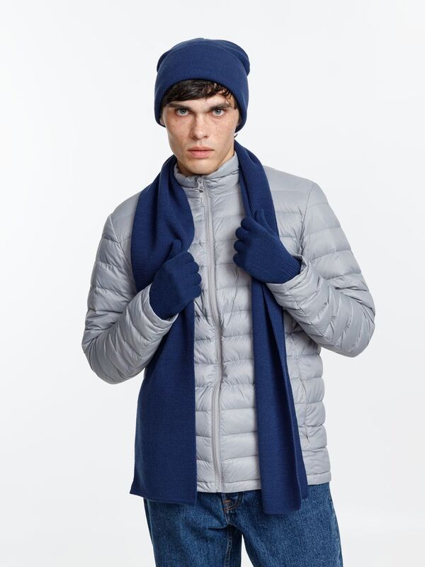 Шарф Urban Flow, темно-синий меланж арт.16662.40