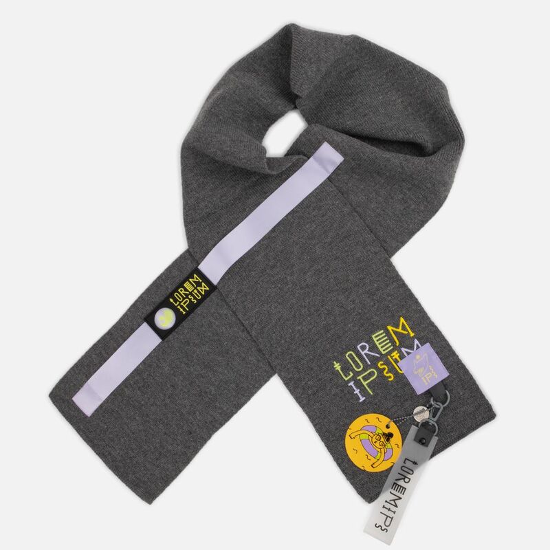 Шарф Urban Flow, темно-серый меланж арт.16662.33