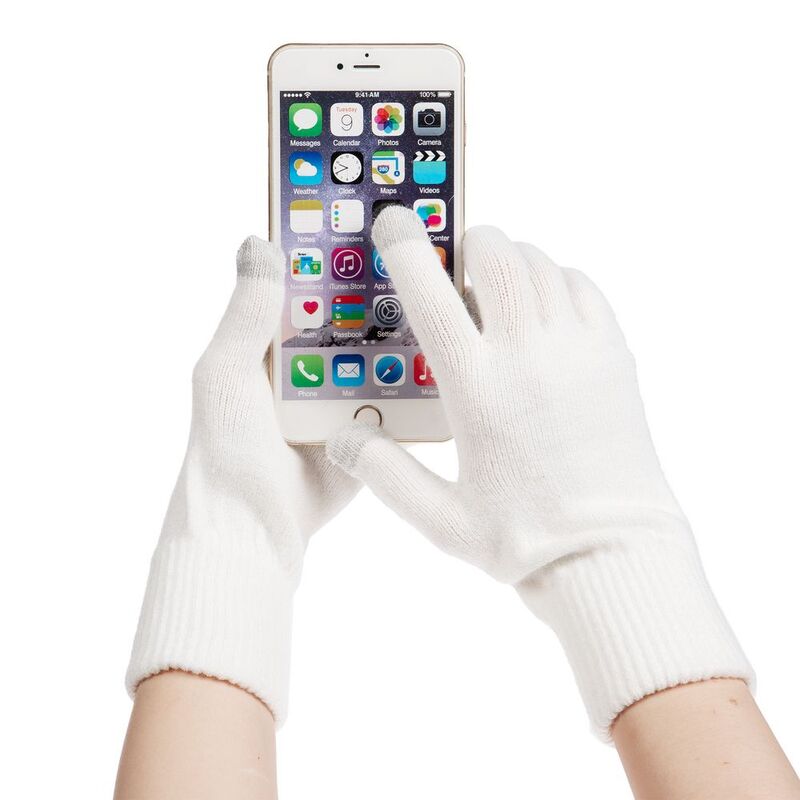 Перчатки сенсорные Urban Flow, молочно-белые арт.16664.61