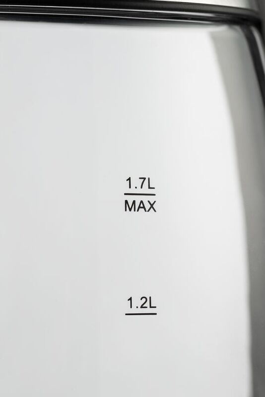 Электрический чайник Lumimore, стеклянный, серебристо-черный арт.16744.13