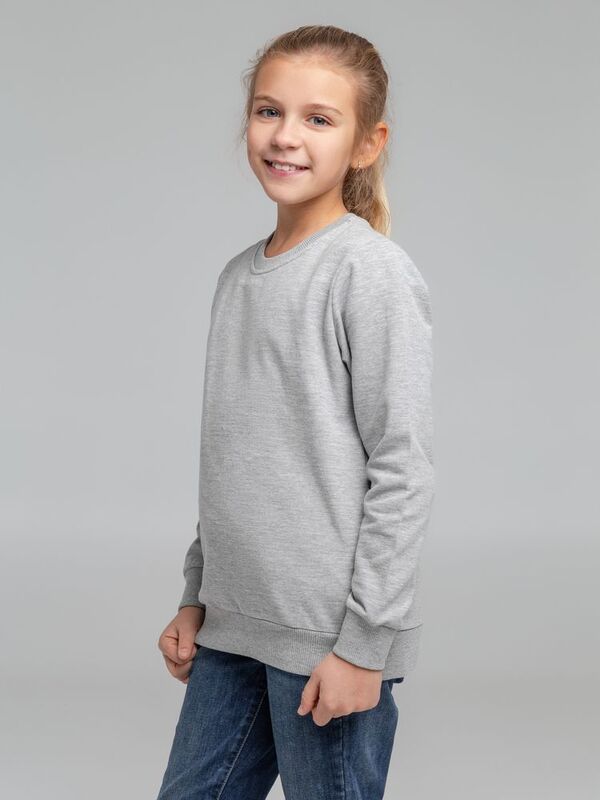 Свитшот детский Toima Kids 2.0, серый меланж арт.16210.11