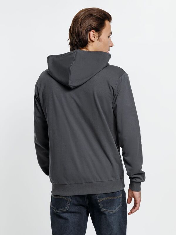 Толстовка на молнии с капюшоном Siverga 2.0, темно-серая (графит) арт.16213.10