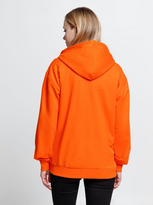 Толстовка на молнии с капюшоном Siverga 2.0, оранжевая арт.16213.20
