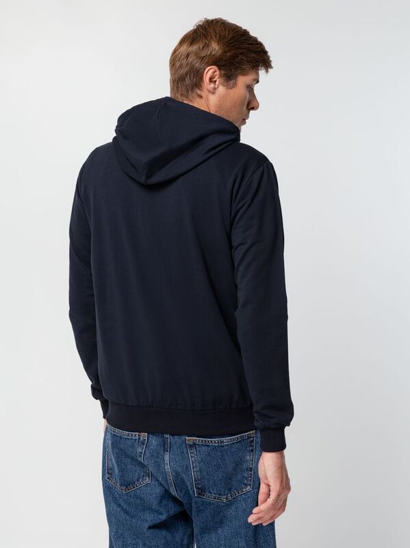 Толстовка на молнии с капюшоном Siverga 2.0, темно-синяя арт.16213.40