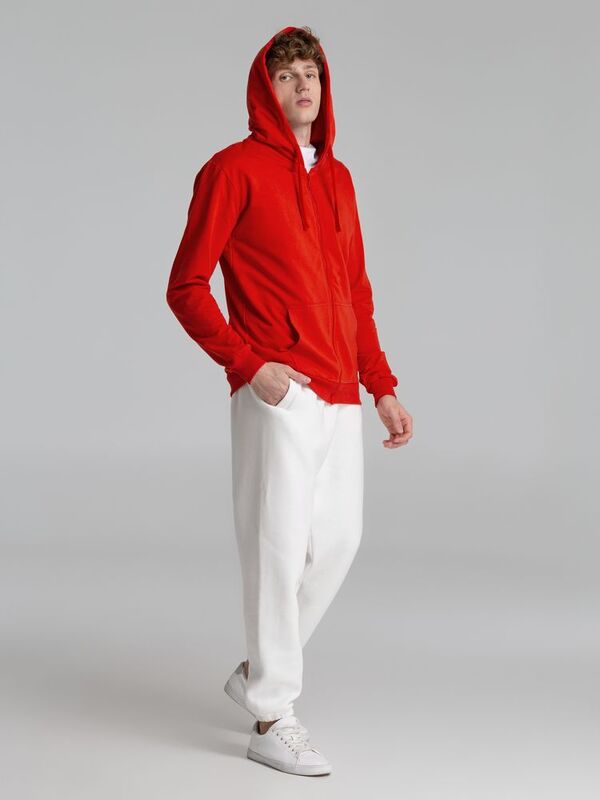 Толстовка на молнии с капюшоном Siverga 2.0, красная арт.16213.50