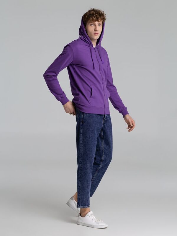 Толстовка на молнии с капюшоном Siverga 2.0, фиолетовая арт.16213.78