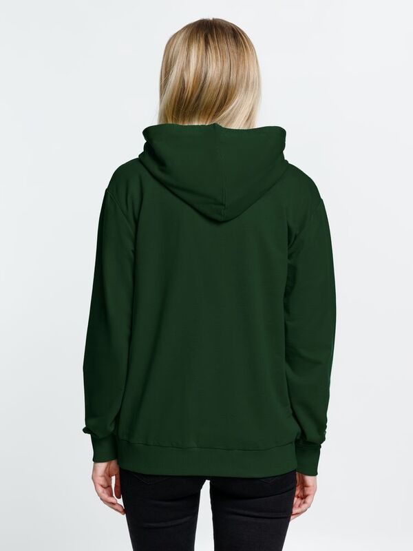 Толстовка на молнии с капюшоном Siverga 2.0, темно-зеленая арт.16213.90