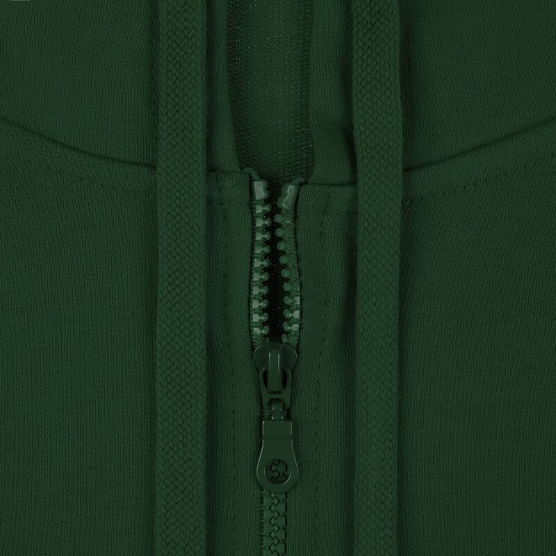 Толстовка на молнии с капюшоном Siverga 2.0, темно-зеленая арт.16213.90