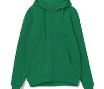 Толстовка на молнии с капюшоном Siverga 2.0, зеленая арт.16213.92