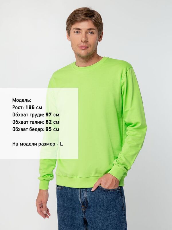 Свитшот Toima 2.0, зеленое яблоко арт.16214.94